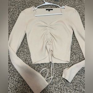 Love tree tan crop top